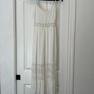 White Maxi Lace Dress